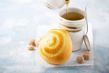 fasulye ezmeli çörek.