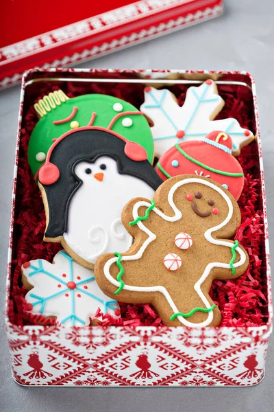 Christmas sugar and gingerbread cookies — Stock Photo, Image