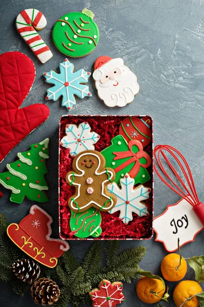 クリスマスジンジャーブレッドとシュガークッキー — ストック写真