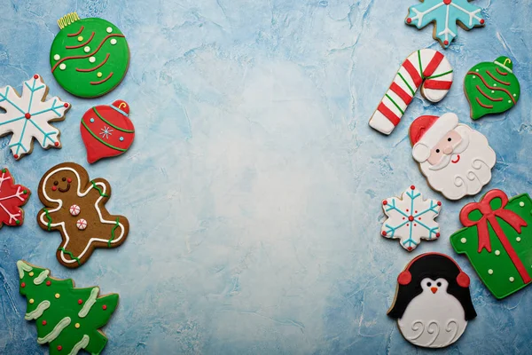 Christmas gingerbread and sugar cookies — Stock Photo, Image