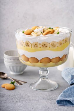 Muzlu puding, büyük bir lokmada.