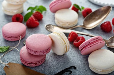 Vanilyalı ve ahududulu kurabiye.