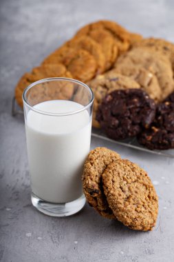 Bir kutu çeşit kurabiye.