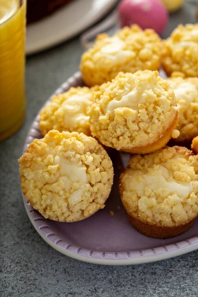 Muffins de queijo de creme de Easter — Fotografia de Stock