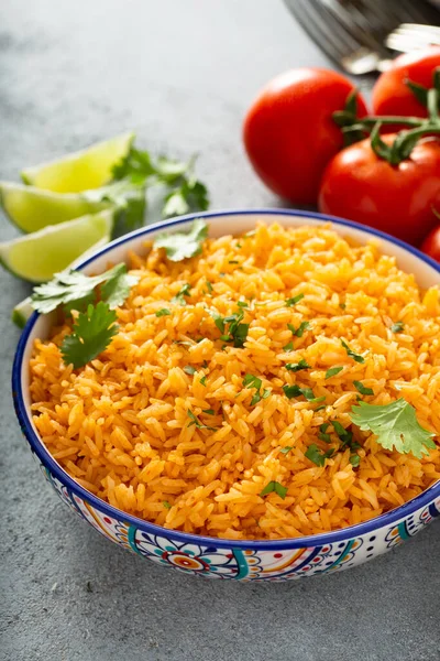 Domatesli Meksika pirinci — Stok fotoğraf