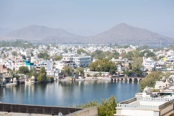 Aerial view of Udaipur city, India — Stock Photo, Image