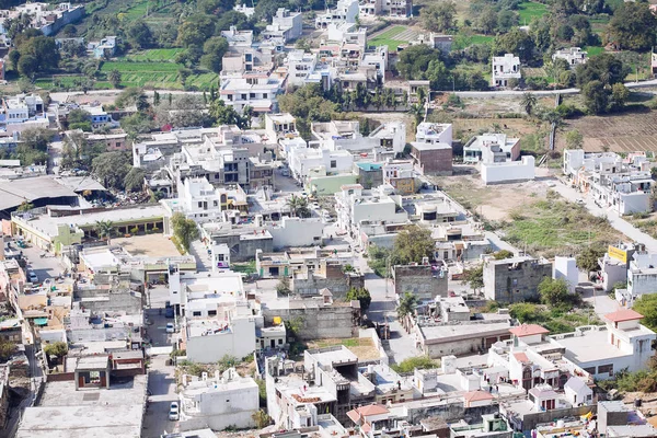 Vista para a cidade de Chittorgarh, Índia. Rajastão . — Fotografia de Stock