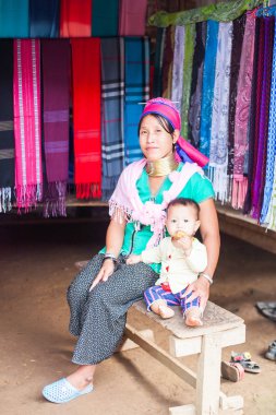 Mae Hong Son, Chiang Mai, Tayland - 21 Kasım 2013: tanımlanamayan 