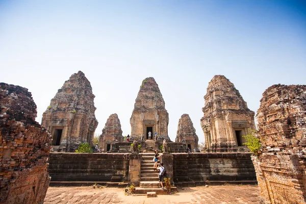 Oost-Mebon tempel in Angkor wat complexe, Cambodja. — Stockfoto