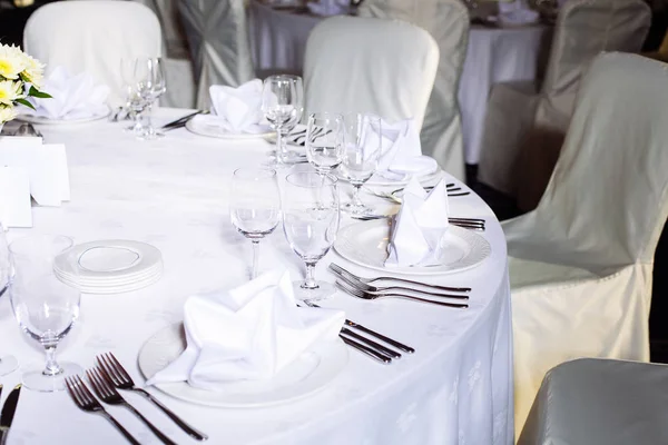 Conjunto de mesa para uma festa de evento ou casamento — Fotografia de Stock