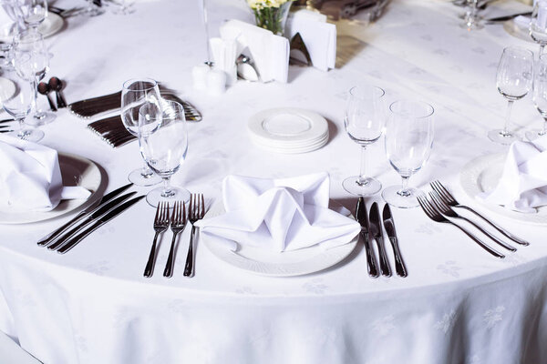 Table set for an event party or wedding 