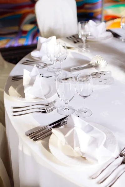 Conjunto de mesa para una fiesta o boda —  Fotos de Stock