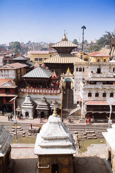 Храм Пашупатинатхи в Катманду — стоковое фото