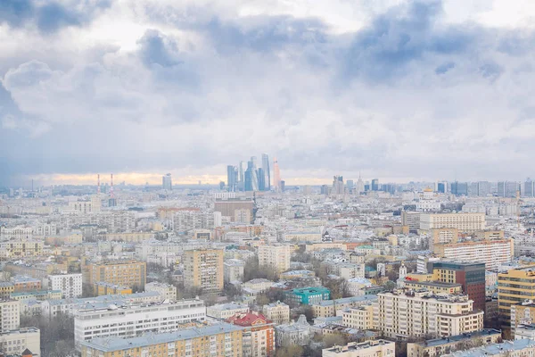 Moskauer Stadtpanorama aus der Luft — Stockfoto