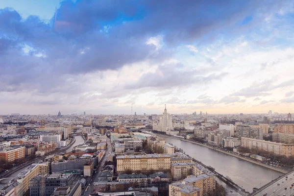 空中モスクワ市のパノラマ — ストック写真