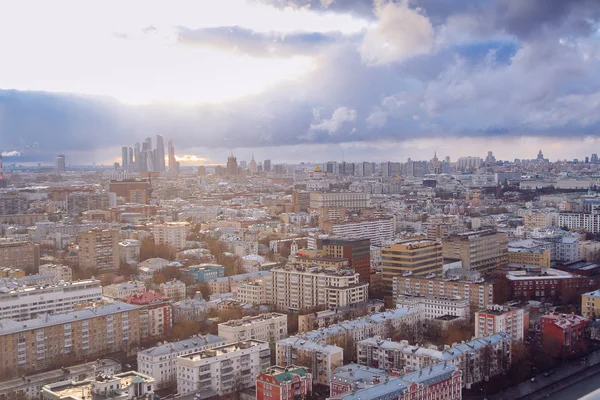 Moskauer Stadtpanorama aus der Luft — Stockfoto