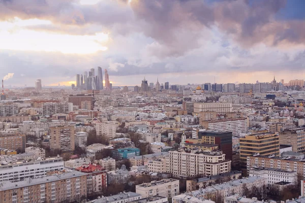 Letecké panorama Moskvy — Stock fotografie