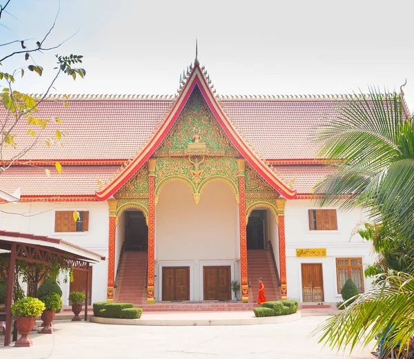 Buddhistický chrám ve Vientiane, Laos. — Stock fotografie