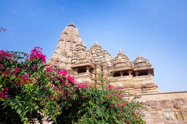 Templo de Kandariya Mahadeva em Khajuraho, Índia . — Fotografia de Stock