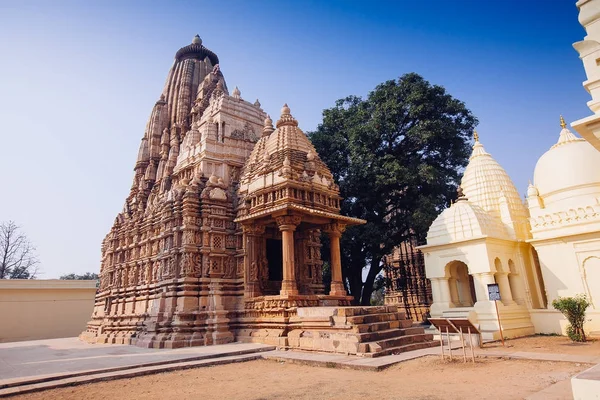 Templos jainistas de Khajuraho. Grupo Oriental dos Templos, Madhya Pra — Fotografia de Stock