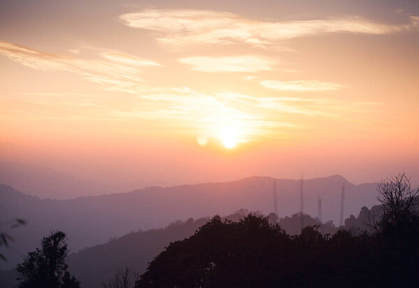 Горы Аннапурны в Гималаях Непала
