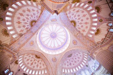 Istanbul, Türkiye - 13 Ocak 2018: İç Sultanahmet ecek