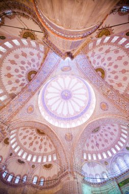 Istanbul, Türkiye - 13 Ocak 2018: İç Sultanahmet ecek