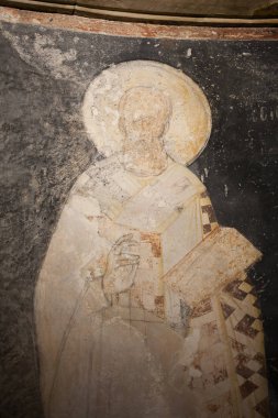 Istanbul, Türkiye - 15 Ocak 2018: İç ve antik Mozaik