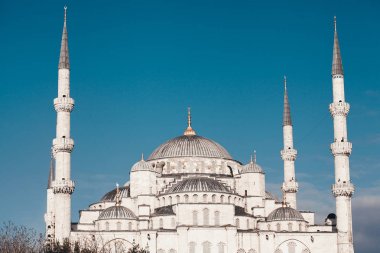 Istanbul'da Sultanahmet Camii (Sultanahmet Camii) görünümü