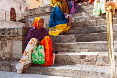 Udaipur, Hindistan - 12 Ocak: Jagdish te yakın tanımlanamayan kişi