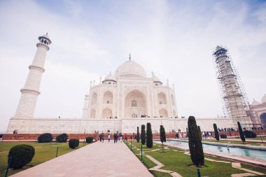Taç mahal, agra, uttar pradesh, Hindistan manzarası