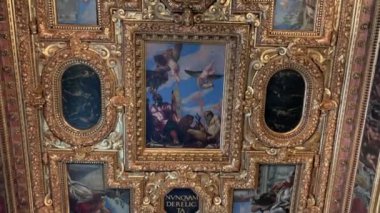 Venedik, İtalya - 21 Ocak 2020 Doge Sarayı, Palazzo Ducale. San Marco Meydanı, Venedik, İtalya.
