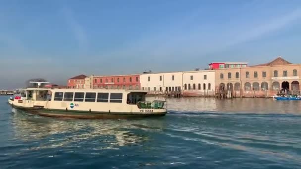 Murano Italia Gennaio 2020 Isola Murano Nella Laguna Venezia — Video Stock