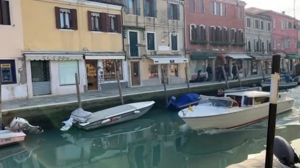 Murano Itália Janeiro 2020 Ilha Murano Lagoa Veneza Itália — Vídeo de Stock