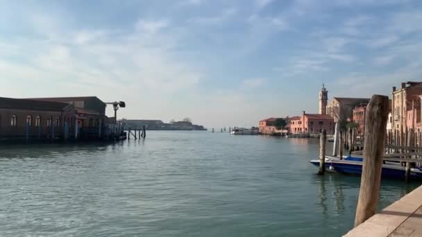 Murano Olaszország 2020 Január Murano Sziget Olaszországi Velence Lagúnájában — Stock videók
