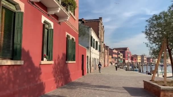 イタリアのムラーノ島 2020年1月20日 イタリアのヴェネツィアのラグーンにムラーノ島 — ストック動画