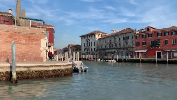 Murano Italy January 2020 Island Murano Lagoon Venice Italy — 비디오