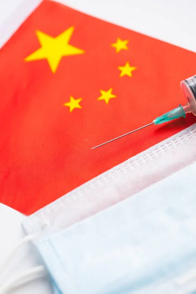 China Gesundheitskonzept. Grippeausbruch und Coronavirus oder Coronaviren Grippe. — Stockfoto