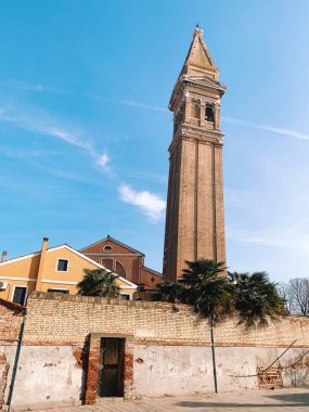 BURANO, ITALY - JANUARY 20, 2020: Colorful houses on the island 