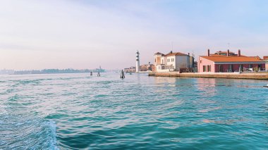 MURANO, ITALY - JANUARY 20, 2020: island of Murano in the lagoon