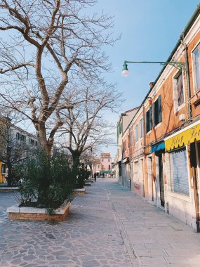 MURANO, ITALY - JANUARY 20, 2020: island of Murano in the lagoon