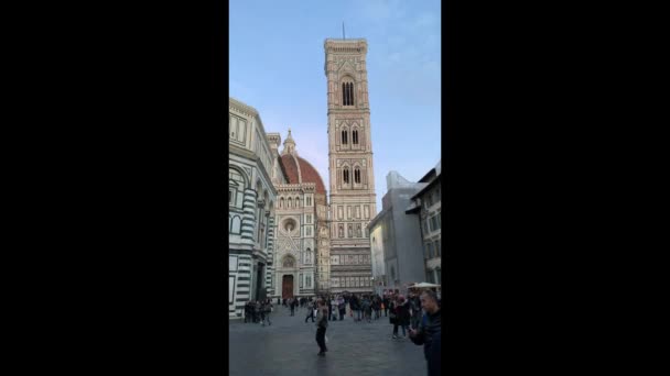 Firenze Italia Gennaio 2020 Duomo Firenze Toscana Centro Storico Culturale — Video Stock