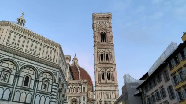 Blorence Italien Januari 2020 Florens Domkyrka Toscana Italien Historiskt Och — Stockvideo