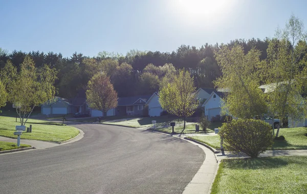 American houses at spring time in America — Stock Photo, Image