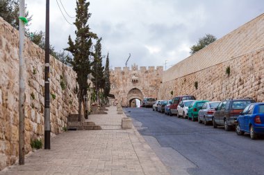 Lion Gate, Old City duvar, Jerusalem