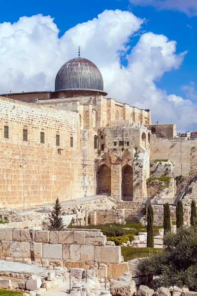 Al-Aqsa cami gün, Jerusalem, İsrail — Stok fotoğraf