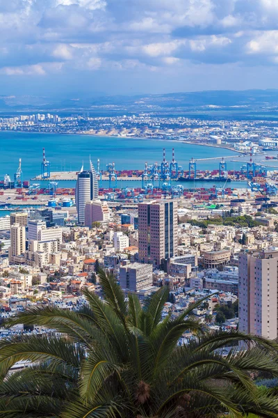 Vista aerea della città di Haifa — Foto Stock