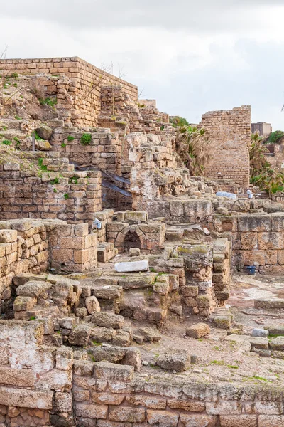 Ruinen des antiken Hafens, caesarea maritima — Stockfoto