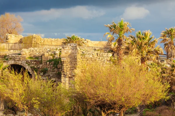 Ruines du port antique, Césarée Maritima — Photo