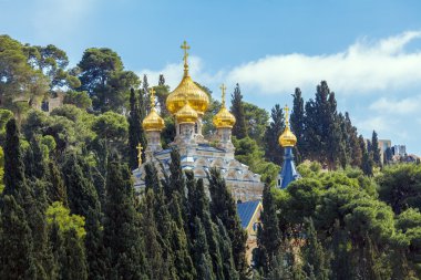 Mary Magdalene Convent zeytin Dağı, Jerusalem üzerinde